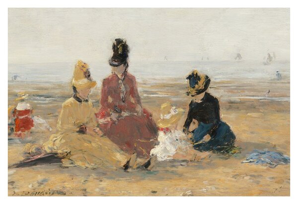 Kép - Eugène Boudin, On the Beach, Trouville, reprodukciók (90x60 cm)