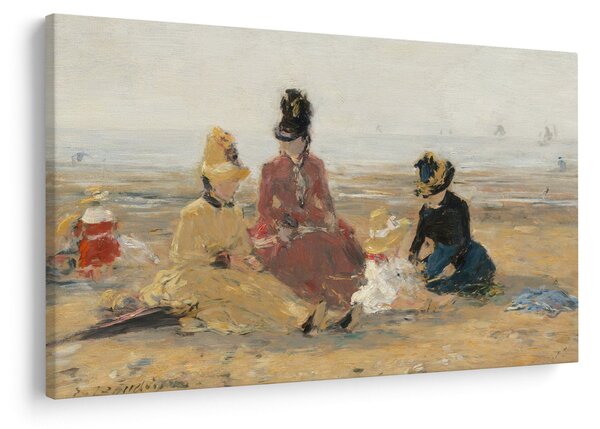 Kép - Eugène Boudin, On the Beach, Trouville, reprodukciók (90x60 cm)