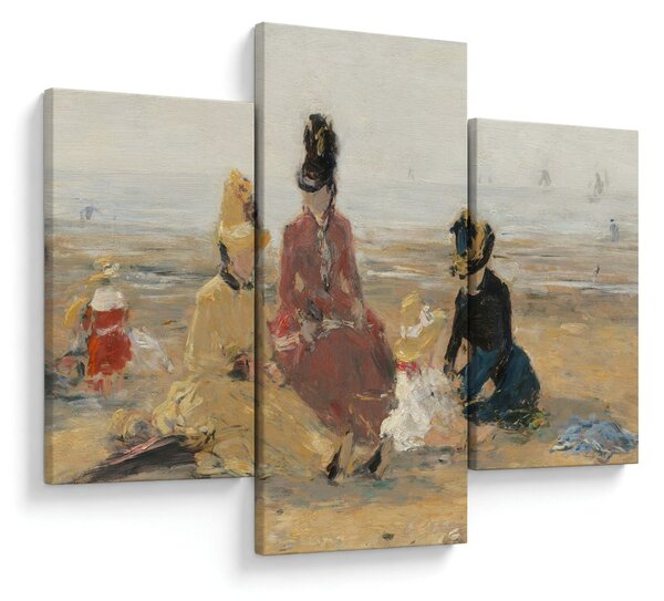 Kép - Eugène Boudin, On the Beach, Trouville, reprodukciók (90x60 cm)