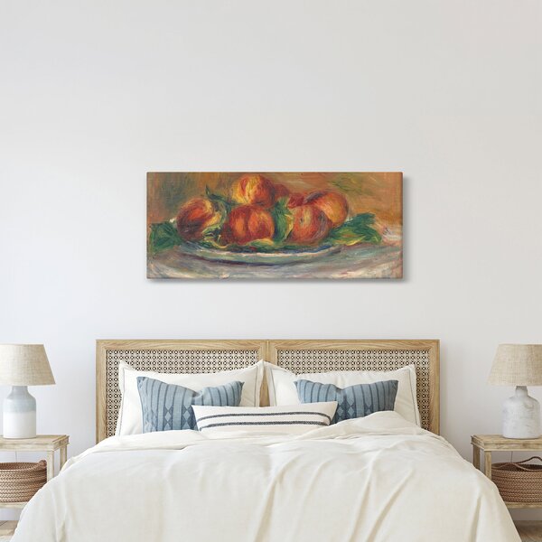 Kép - Auguste Renoir, Peaches on a Plate, reprodukciók (120x50 cm)