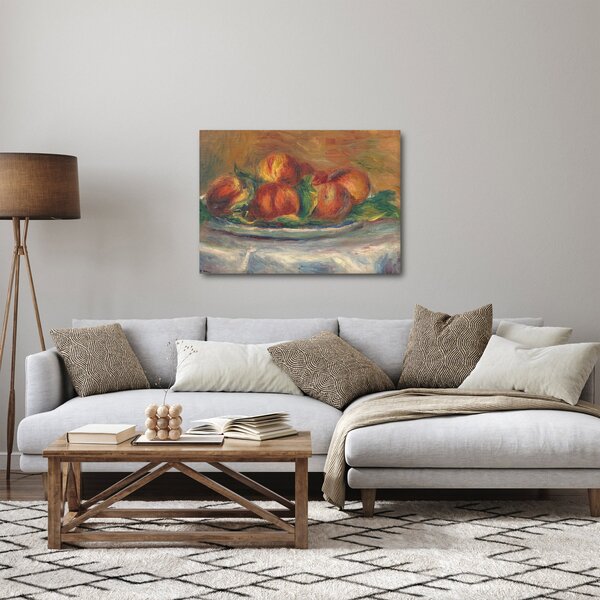 Kép - Auguste Renoir, Peaches on a Plate, reprodukciók (70x50 cm)