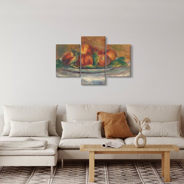 Kép - Auguste Renoir, Peaches on a Plate, reprodukciók (90x60 cm)