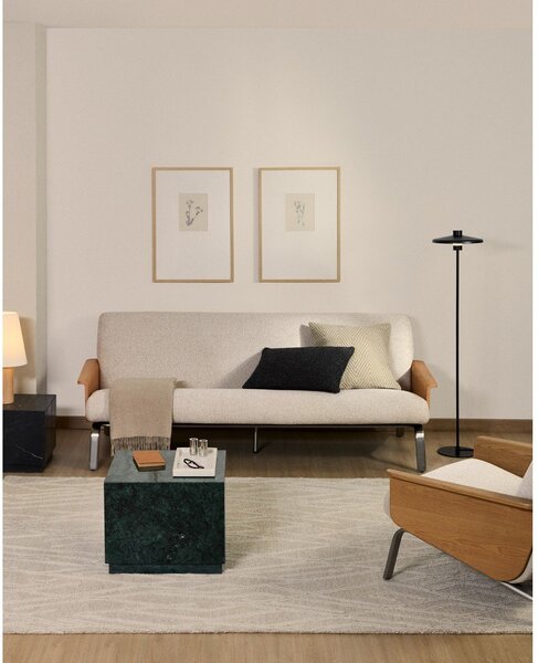 Bézs zsenília kanapé 205 cm Amsen – Kave Home