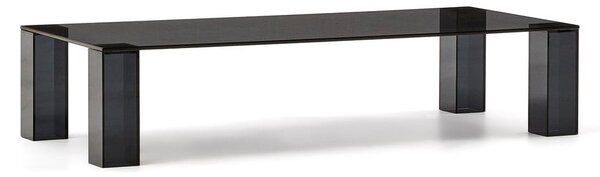 Sötétszürke üveg dohányzóasztal 60x140 cm Adularia – Kave Home