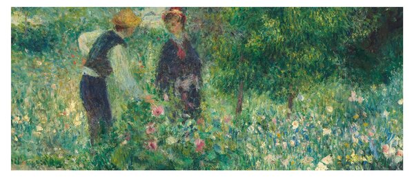 Kép - Auguste Renoir, Picking Flowers, reprodukciók (120x50 cm)