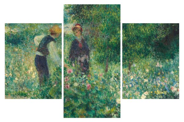 Kép - Auguste Renoir, Picking Flowers, reprodukciók (90x60 cm)