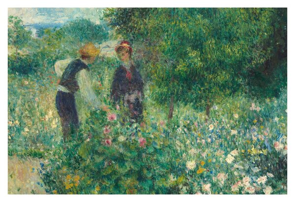 Kép - Auguste Renoir, Picking Flowers, reprodukciók (90x60 cm)