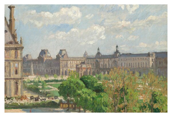 Kép - Camille Pissarro, Place du Carrousel, Paris, reprodukciók (90x60 cm)