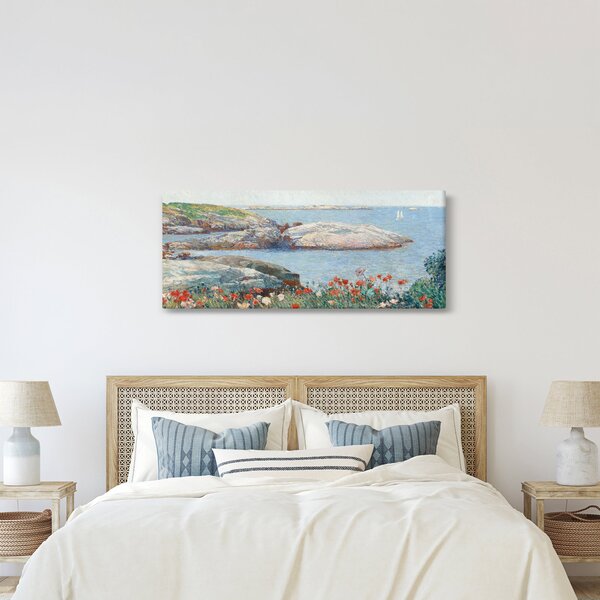 Kép - Childe Hassam, Poppies, Isles of Shoals, reprodukciók (120x50 cm)