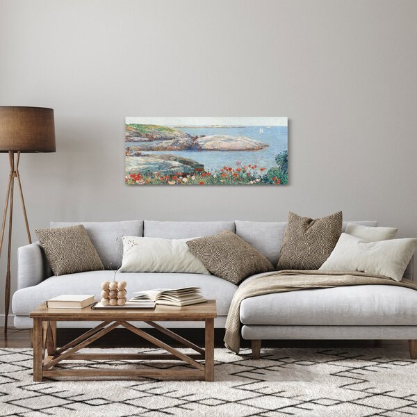 Kép - Childe Hassam, Poppies, Isles of Shoals, reprodukciók (120x50 cm)