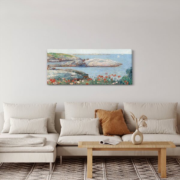 Kép - Childe Hassam, Poppies, Isles of Shoals, reprodukciók (120x50 cm)