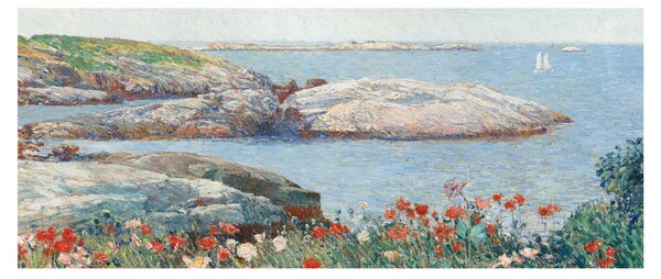 Kép - Childe Hassam, Poppies, Isles of Shoals, reprodukciók (120x50 cm)