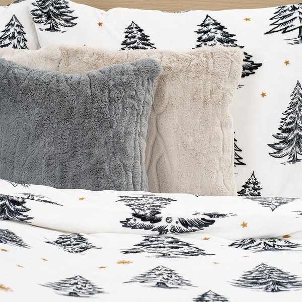 4Home Frosted Trees mikroszálas ágyneműhuzat, 160 x 200 cm, 70 x 80 cm, 160 x 200 cm, 70 x 80 cm
