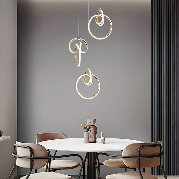 LED függőlámpa G072-3CPR Gold