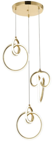 LED függőlámpa G072-3CPR Gold