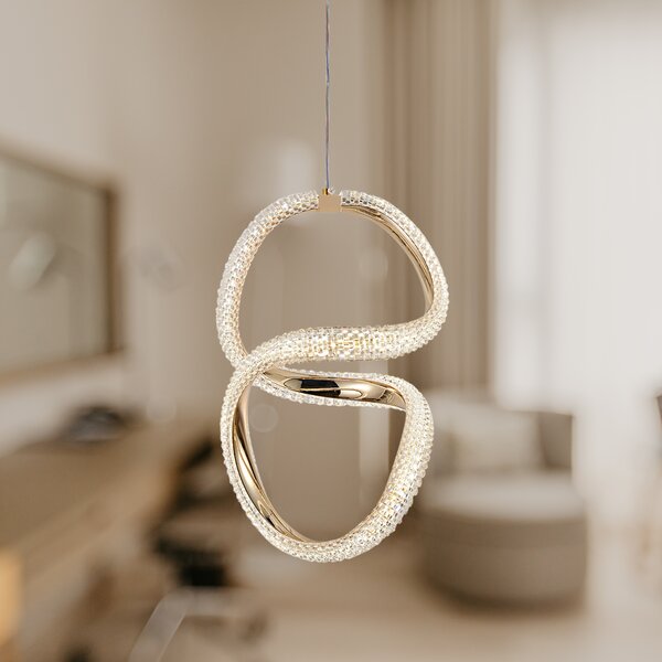 LED függőlámpa G077-3CPR Gold