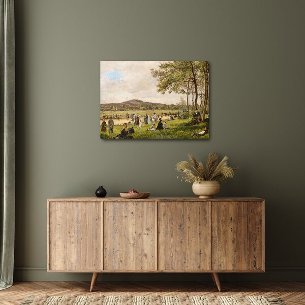 Kép - French 19th Century, Race Course at Longchamps, reprodukciók (70x50 cm)