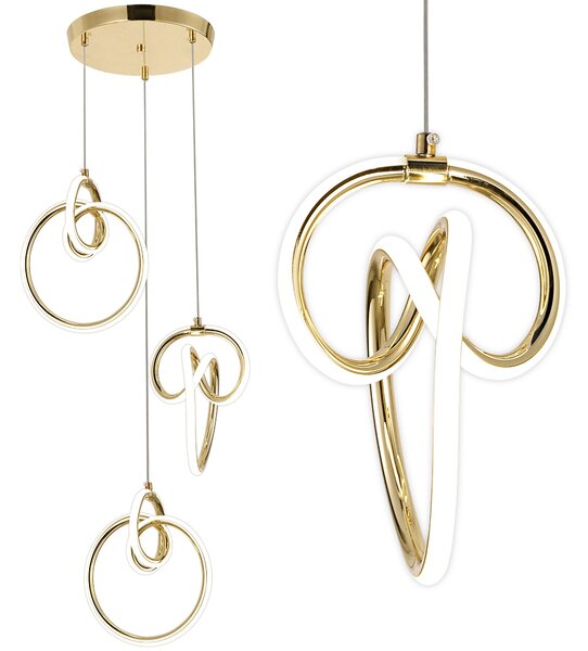 LED függőlámpa G072-3CPR Gold
