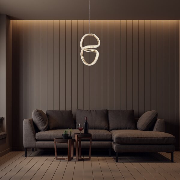 LED függőlámpa G077-3CPR Gold