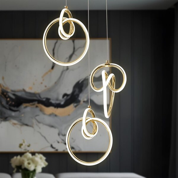 LED függőlámpa G072-3CPR Gold