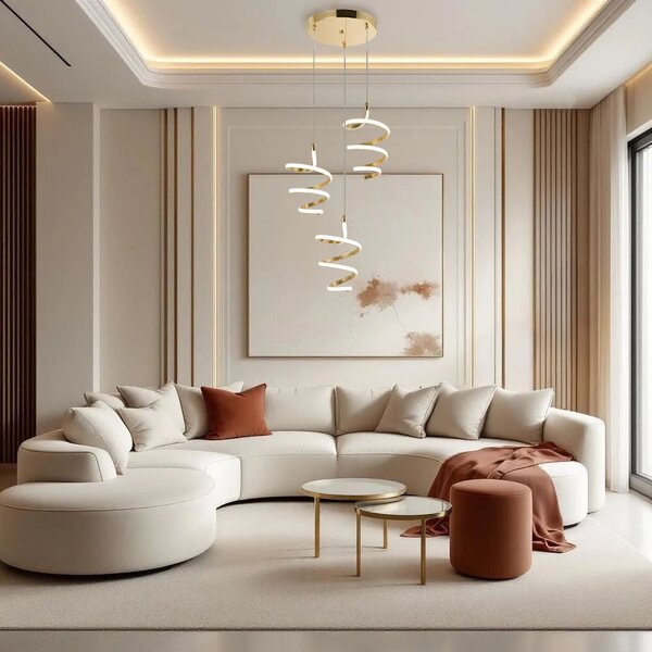 LED függőlámpa G075-3CPR Gold