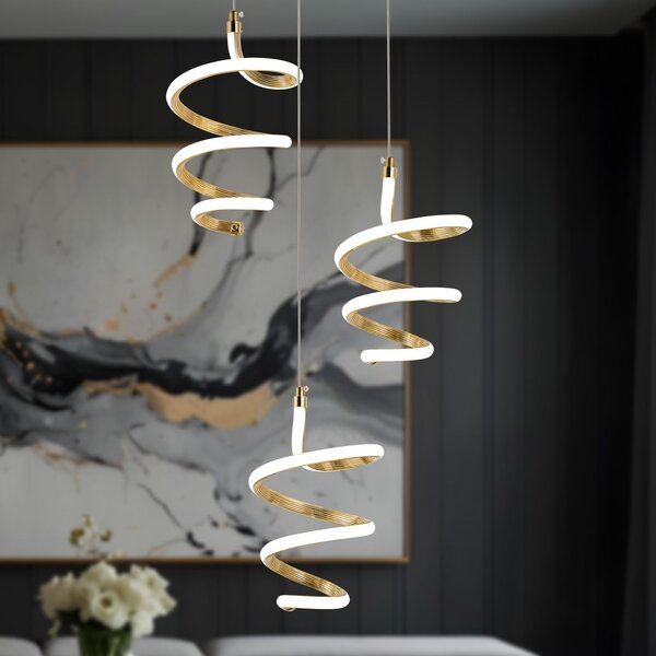 LED függőlámpa G075-3CPR Gold