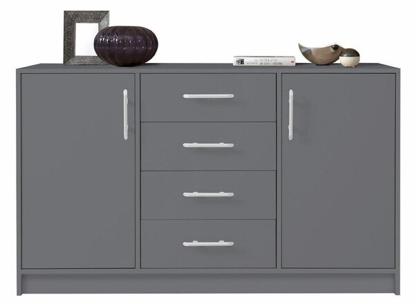 Komód Cavmero 109, Laminált forgácslap, 84x140x40cm, Antracit