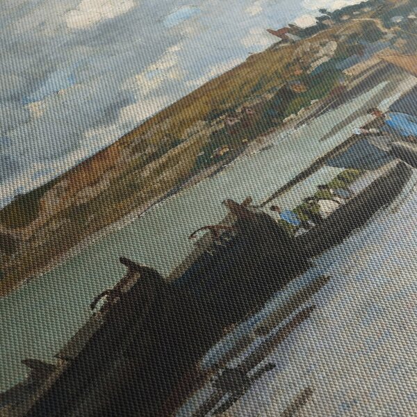 Kép - Claude Monet, Sainte Adresse, reprodukciók (órával) (90x30 cm)