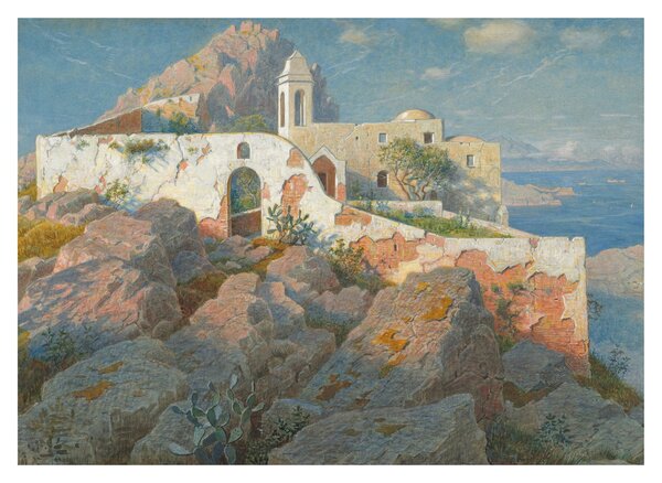 Kép - William Stanley Haseltine, Santa Maria a Cetrella, Anacapri, reprodukciók (70x50 cm)