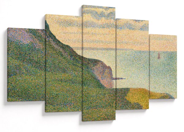 Kép - Georges Seurat, Seascape at Port-en-Bessin, Normandy, reprodukciók (150x105 cm)