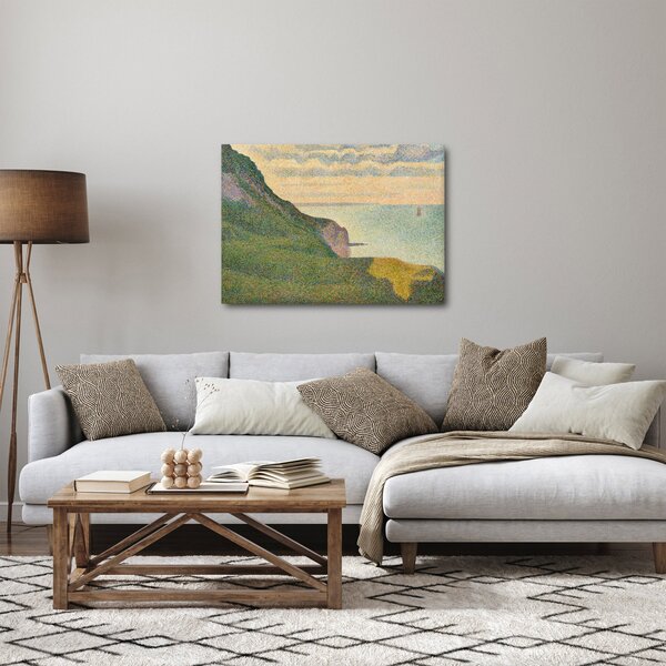Kép - Georges Seurat, Seascape at Port-en-Bessin, Normandy, reprodukciók (70x50 cm)