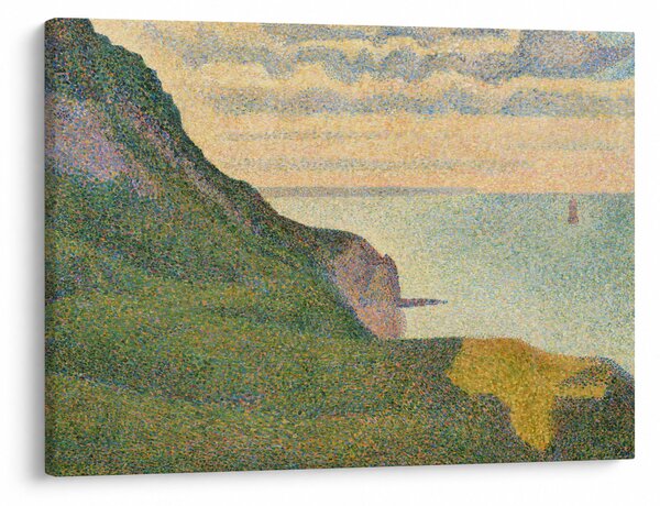 Kép - Georges Seurat, Seascape at Port-en-Bessin, Normandy, reprodukciók (70x50 cm)