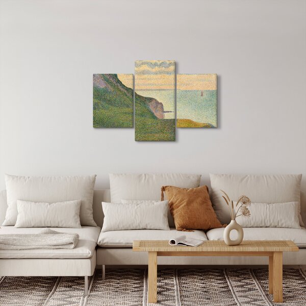 Kép - Georges Seurat, Seascape at Port-en-Bessin, Normandy, reprodukciók (90x60 cm)