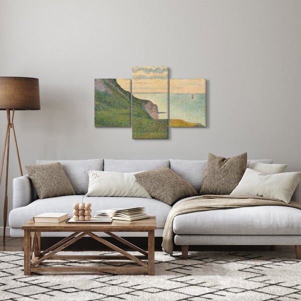 Kép - Georges Seurat, Seascape at Port-en-Bessin, Normandy, reprodukciók (90x60 cm)
