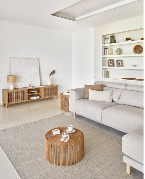 Krémszínű gyapjúkeverék szőnyeg 160x230 cm Carime – Kave Home