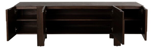 Sötét natúr színű tömörfa TV-állvány 188x60x45 cm Bruneau – Dutchbone