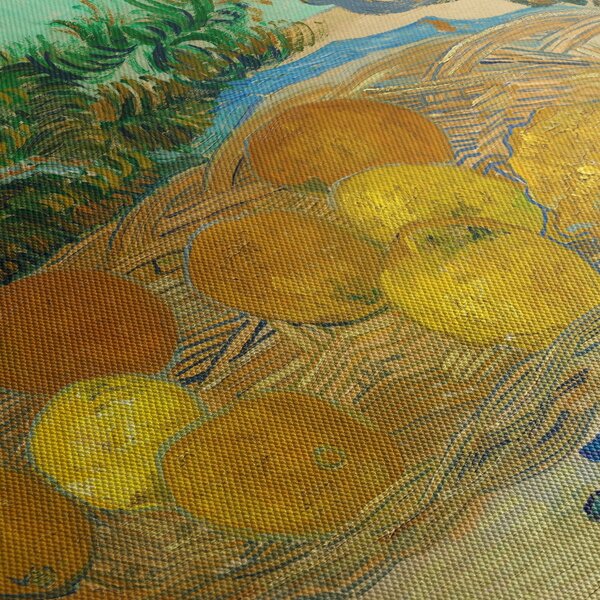 Kép - Vincent van Gogh, Still Life of Oranges and Lemons with Blue Gloves, reprodukciók (150x105 cm)