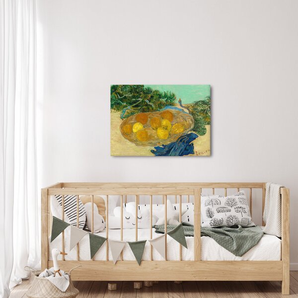 Kép - Vincent van Gogh, Still Life of Oranges and Lemons with Blue Gloves, reprodukciók (70x50 cm)