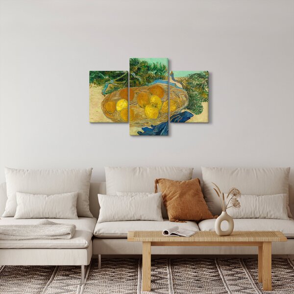 Kép - Vincent van Gogh, Still Life of Oranges and Lemons with Blue Gloves, reprodukciók (90x60 cm)