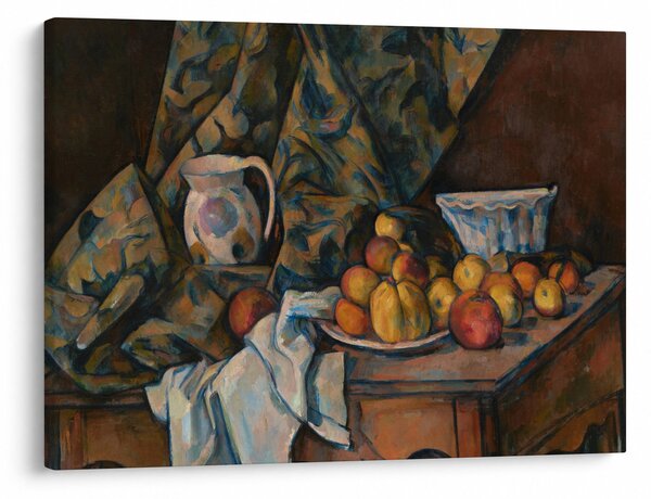 Kép - Paul Cézanne, Still Life with Apples and Peaches, reprodukciók (70x50 cm)