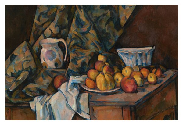 Kép - Paul Cézanne, Still Life with Apples and Peaches, reprodukciók (90x60 cm)