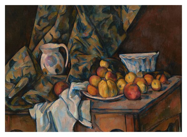 Kép - Paul Cézanne, Still Life with Apples and Peaches, reprodukciók (70x50 cm)