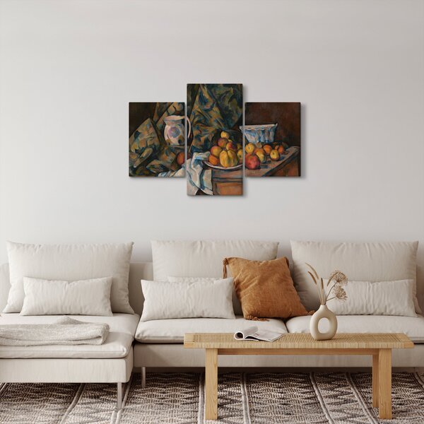 Kép - Paul Cézanne, Still Life with Apples and Peaches, reprodukciók (90x60 cm)