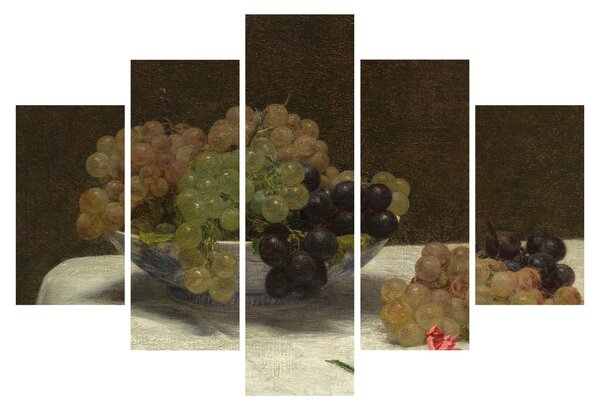 Kép - Henri Fantin-Latour, Still Life with Grapes and a Carnation, reprodukciók (150x105 cm)