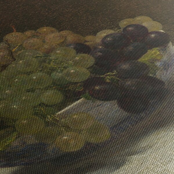 Kép - Henri Fantin-Latour, Still Life with Grapes and a Carnation, reprodukciók (150x105 cm)