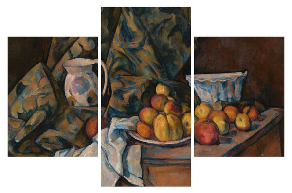 Kép - Paul Cézanne, Still Life with Apples and Peaches, reprodukciók (90x60 cm)