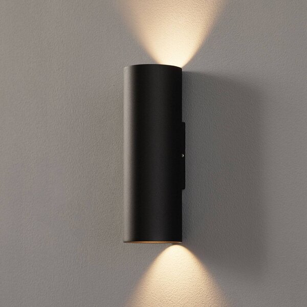 Wever & Ducré Lighting WEVER DUCRÉ Ray mini 2.0 fali lámpa fekete, dimmelhető, Fekete, Nappali / Étkező, Alumínium, Modern