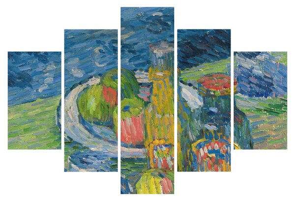 Kép - Alexej von Jawlensky, Still Life with Bottles and Fruit, reprodukciók (150x105 cm)