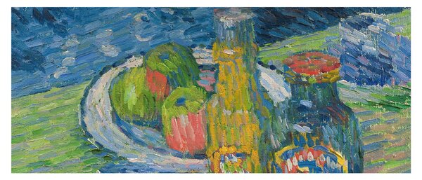 Kép - Alexej von Jawlensky, Still Life with Bottles and Fruit, reprodukciók (120x50 cm)