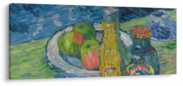 Kép - Alexej von Jawlensky, Still Life with Bottles and Fruit, reprodukciók (120x50 cm)